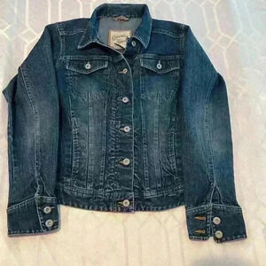 Columbia jeans jacket size small casual pocket button up denim western